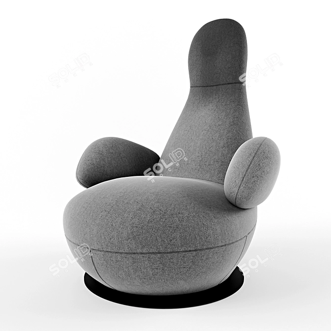 Swivel Oppo Chair: Comfortable, Stylish. 3D model image 1