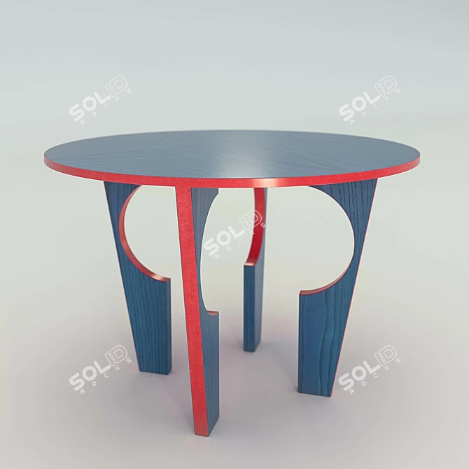 Sleek B&R Arc Coffee Table 3D model image 1