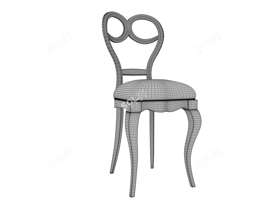 Classic Style Chair 3D model image 2