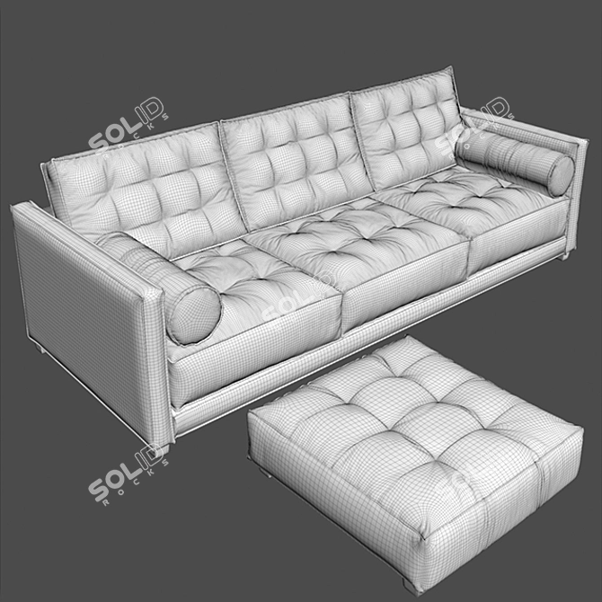 Flexform LE CANAPÈ: Luxurious Furniture in Corona Material 3D model image 3