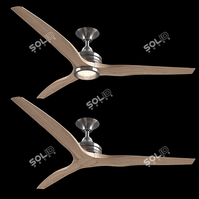 Spitfire Ceiling Fan: Sleek Design, Powerful Performance 3D model image 1