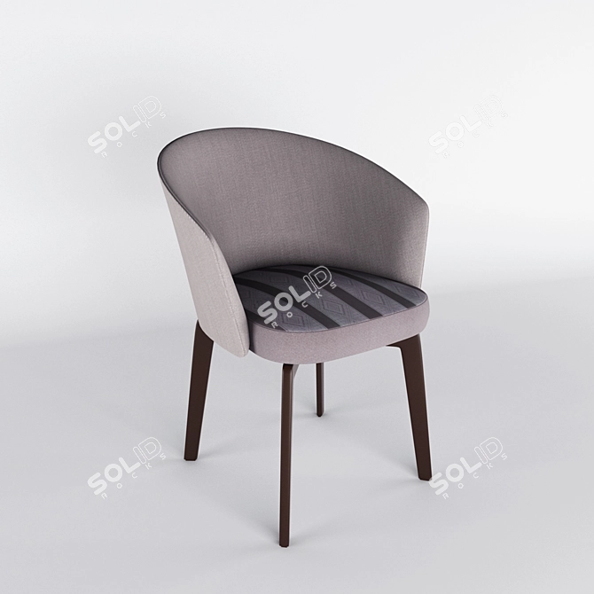 ErgoLuxe Comfort Chair 3D model image 1