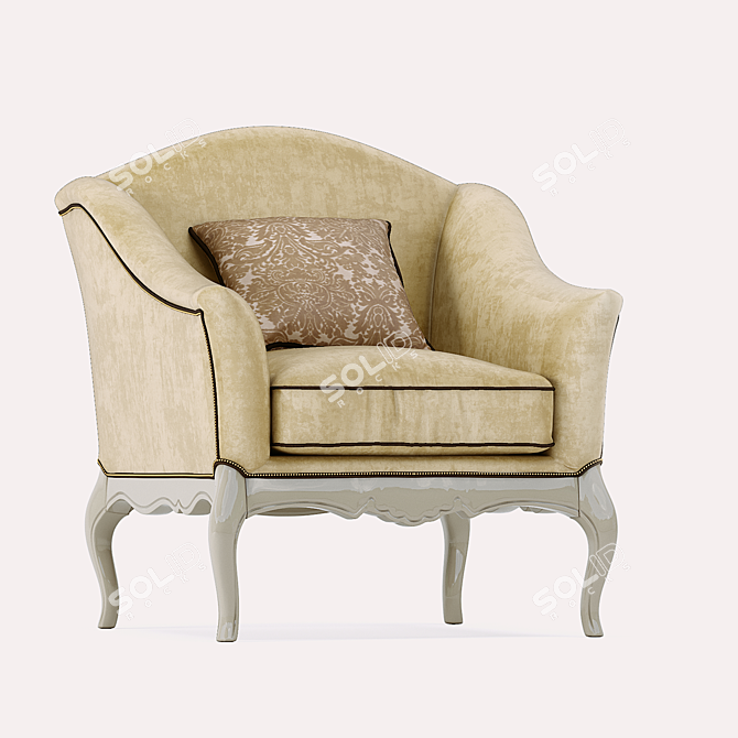 Carpanese Collection: Sofa, Armchair, Table 3D model image 2