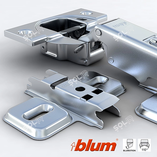 Blumotion Furniture Hinge 3D model image 1