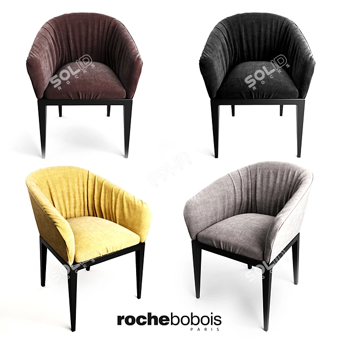 Modern Elegance: Roche Bobois Morgana Chair 3D model image 1