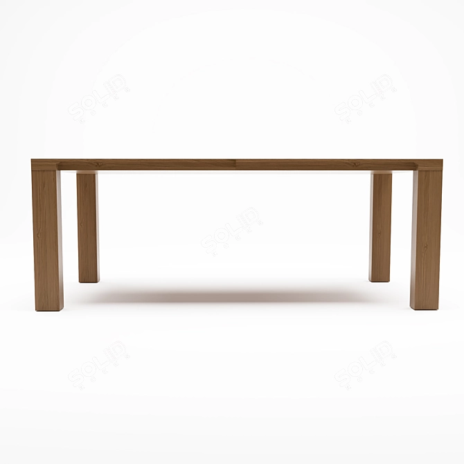 Sleek Curve Table : Modern Design 3D model image 2