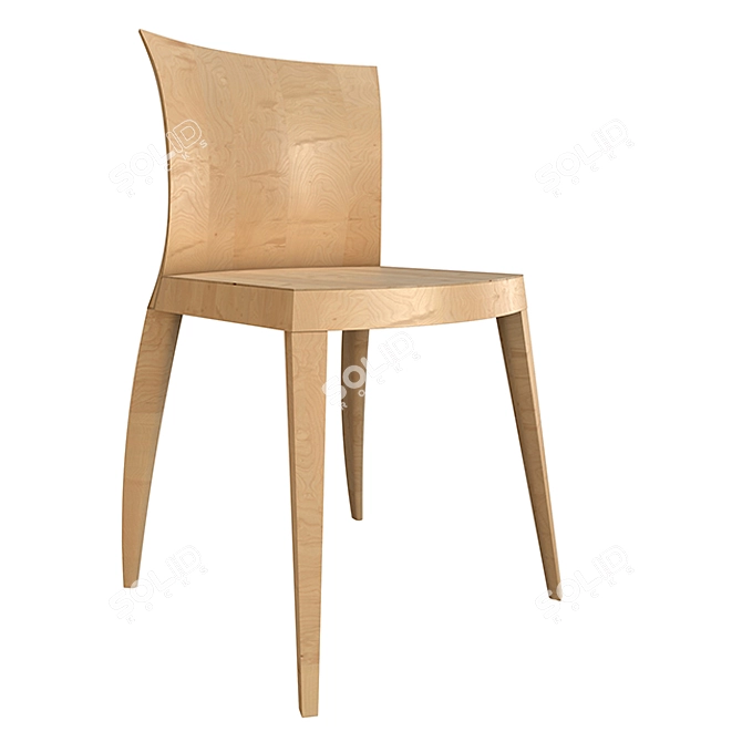 Modern Maple Diesis Chair: Segis 3D model image 1