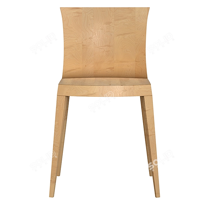 Modern Maple Diesis Chair: Segis 3D model image 2