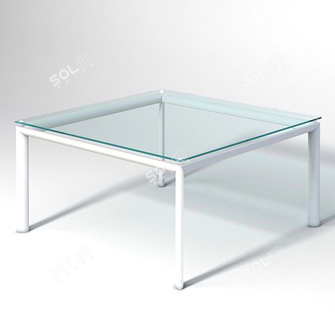 Segis Yoga: Stylish Glass Top Yoga Table 3D model image 2