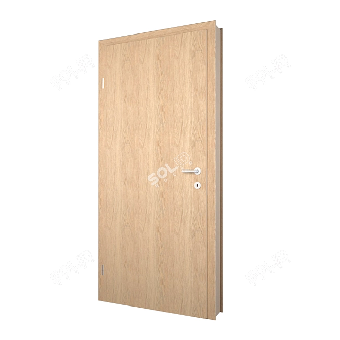 Terra Wood Textured Internal Door - High-Quality &
Terra Internal Door - Premium Wood Texture &
Terra High Poly Internal Door 3D model image 2