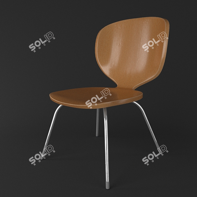 Bistro Seat: Stylish and Comfortable 3D model image 3