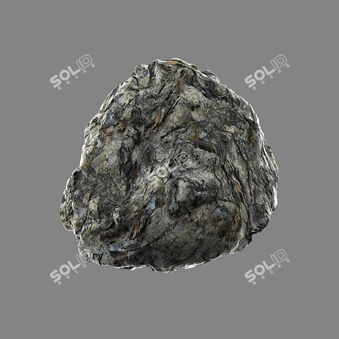 Clear Topo Stone: 3D Model with High-Resolution Textures 3D model image 1