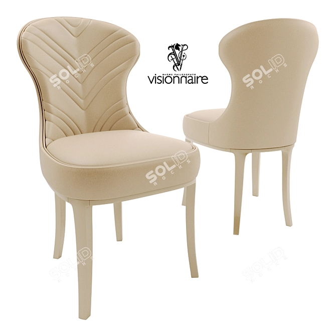 Glamorous Gypsy Rose IPE Cavalli Chair 3D model image 1