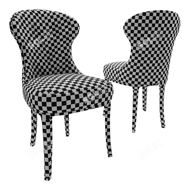 Glamorous Gypsy Rose IPE Cavalli Chair 3D model image 3