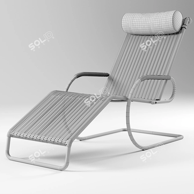 F42-1E Reclining Chair | Mies Van Der Rohe Design 3D model image 2