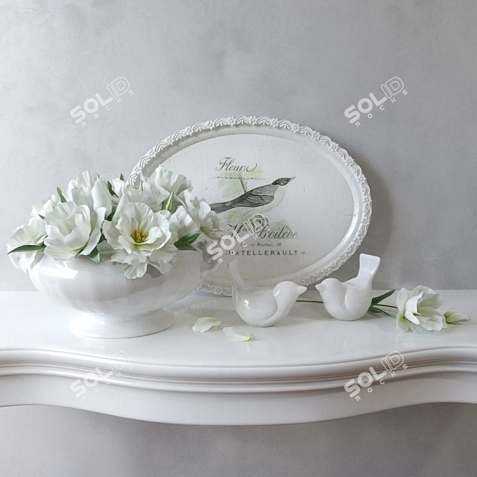 Title: Whiteware Essentials Set 3D model image 1