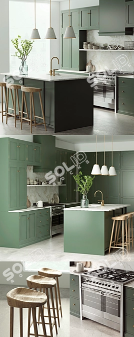 Devol Open-Stack Kitchen Design 3D model image 2