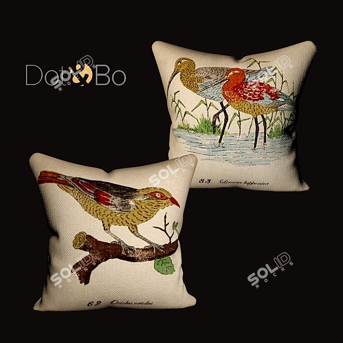 Dot & Bo 6 Decorative Pillows Set 3D model image 2