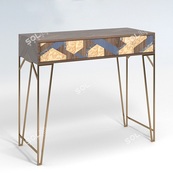 Hexagon Console: Modern and Stylish 3D model image 1