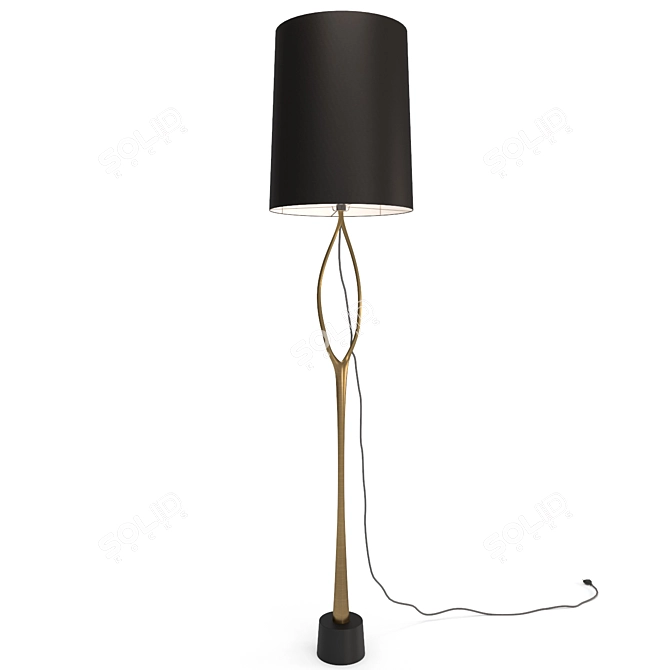 Modern Dash Floor Lamp 3D model image 1