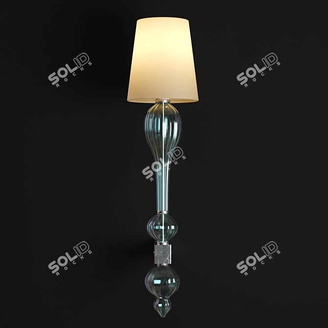 Mediterranean-inspired Prego Lamp 3D model image 1