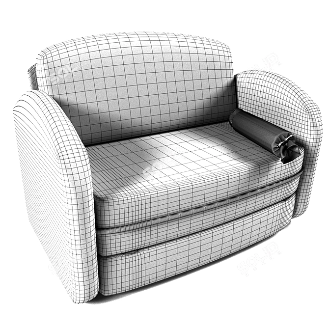 Sonia Kids' Sofa: Comfort for Little Ones 3D model image 2