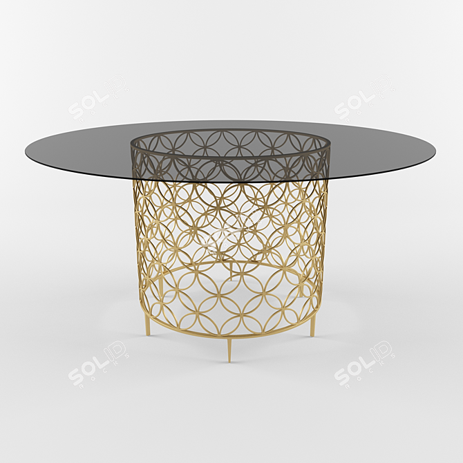 Blowing Bubbles Dining Table 3D model image 1