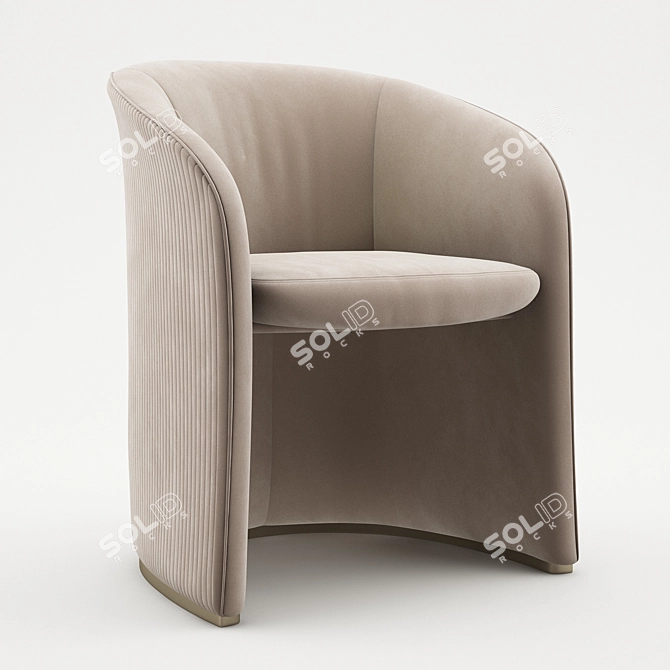 Elegance Embodied: Carmen Armchair 3D model image 2