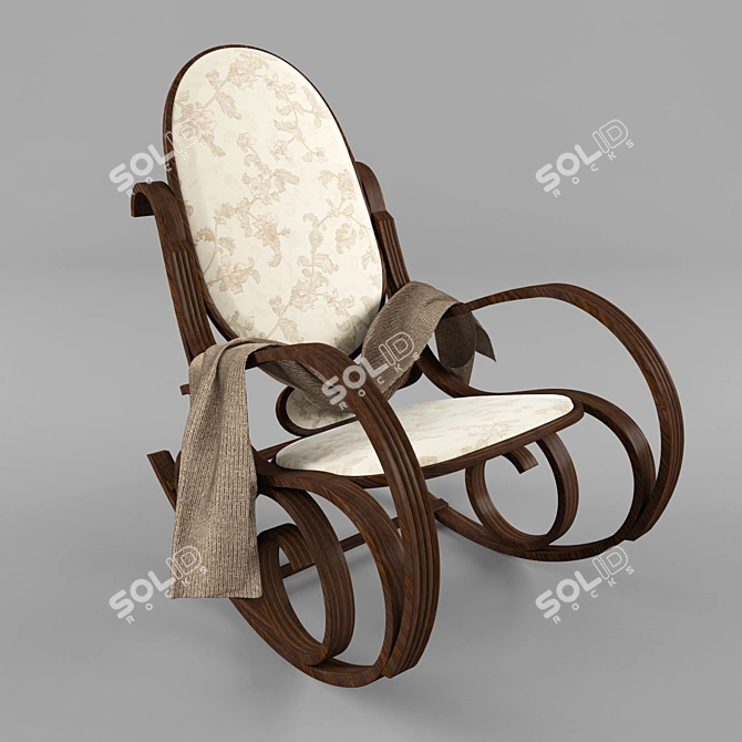 Sleek Modern Chair 3D model image 1