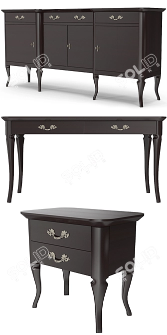 Galimberti Nino Furniture Set 3D model image 2
