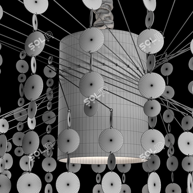 Elegant Latorre Art Chandelier 3D model image 2