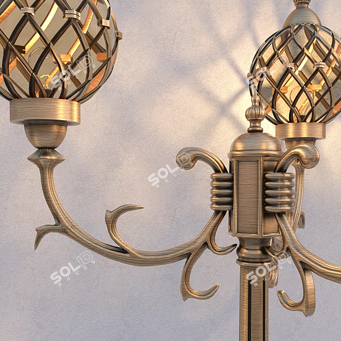 Sirius Double: Classic Elegance for Outdoor Lighting 3D model image 2