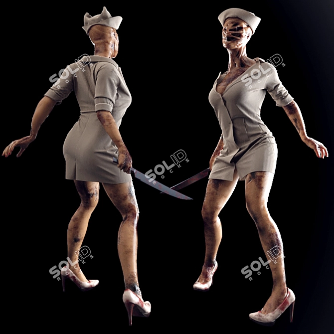 Ethereal Nurse of Silent Hill 3D model image 1