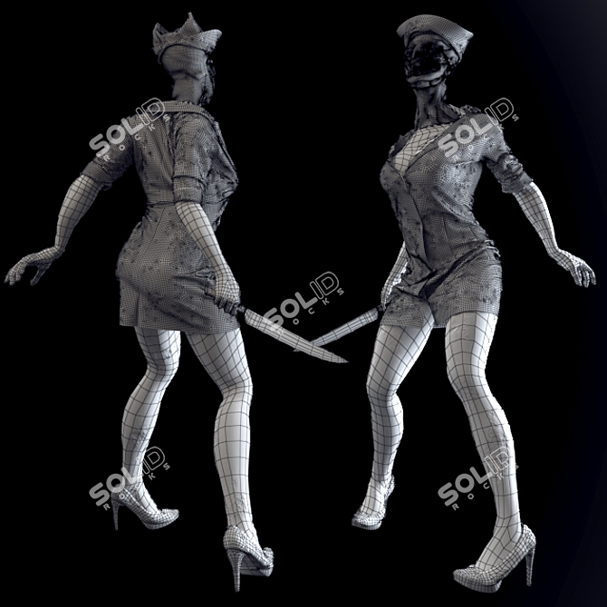 Ethereal Nurse of Silent Hill 3D model image 2