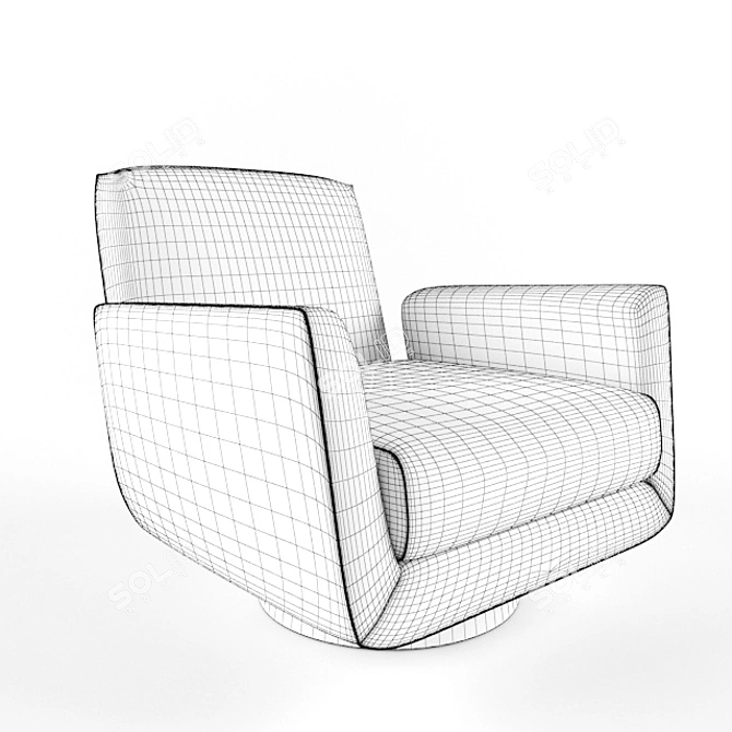 Revolutionary Supernova Swivel Chair 3D model image 3