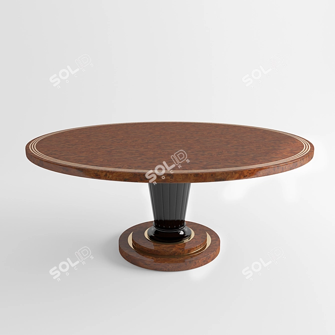 Mariner Austin Art Dining Table 3D model image 1