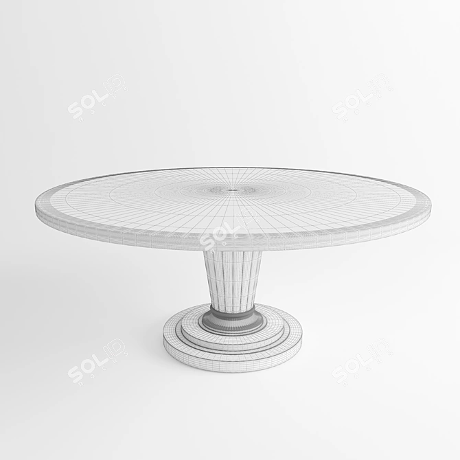 Mariner Austin Art Dining Table 3D model image 2