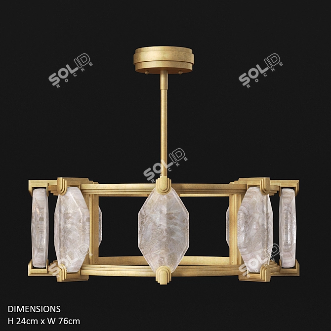 Elegant Paladino Art Lamp 3D model image 3