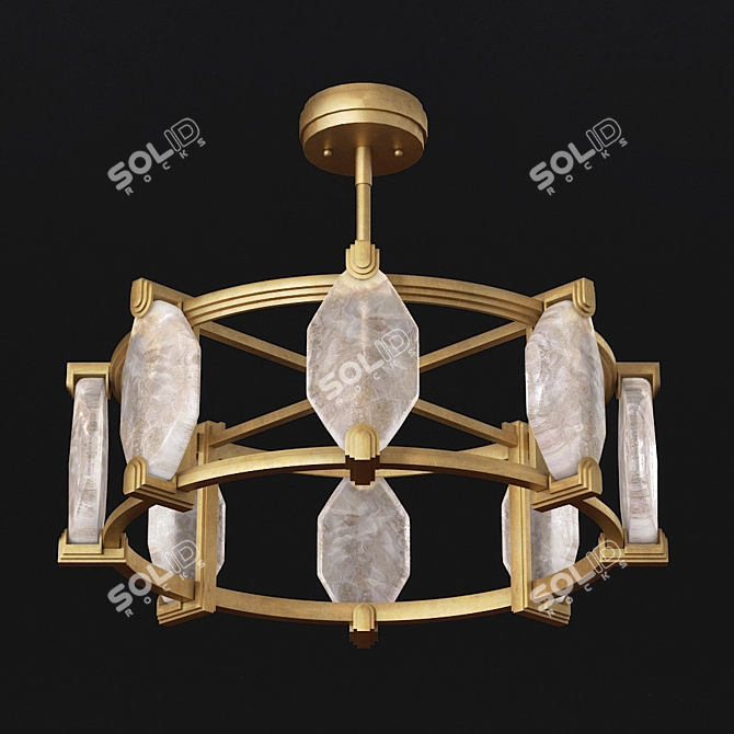 Elegant Paladino Art Lamp 3D model image 1