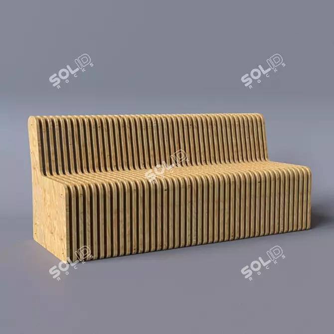 Contour Bench 3D model image 1