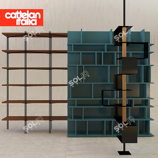 Cattelan Tokyo Hudson Wally: Sleek and Versatile Furniture 3D model image 2