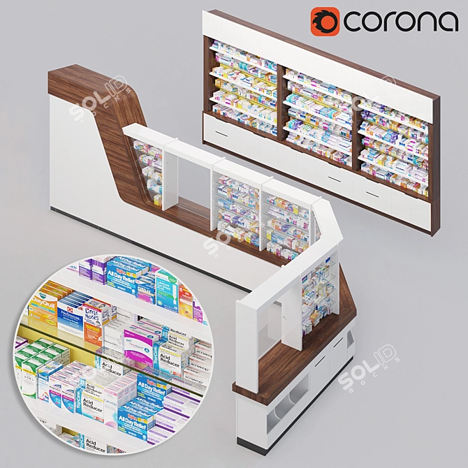 Pharmacy Drug Collection: Extensive models 3D model image 1