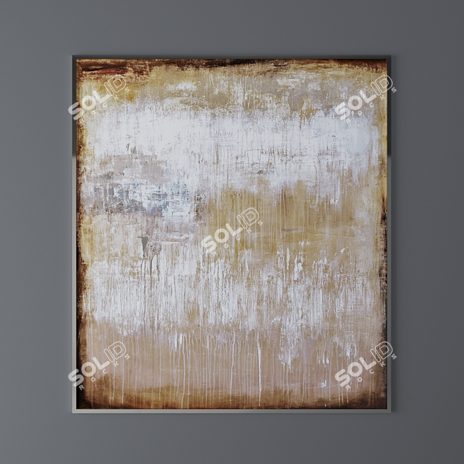 Abstract Art Set: 48"x60", 30"x40", 48"x54 3D model image 3