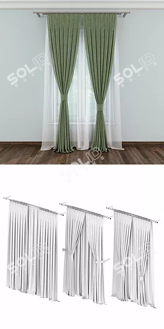 Modern Curtain Set - Max+VRay
Contemporary Drapes Collection
Elegant Window Treatments Max+VRay
Ch 3D model image 3