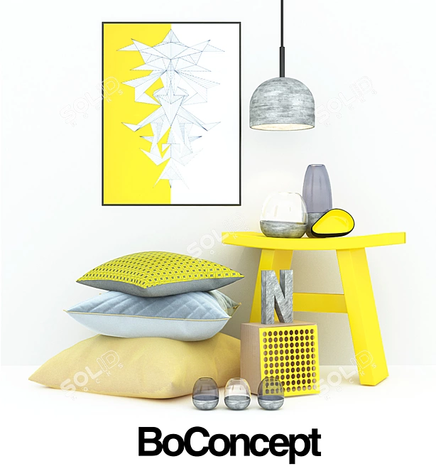 Boconcept Decor Set 3D model image 1