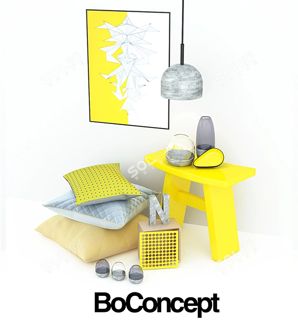 Boconcept Decor Set 3D model image 2