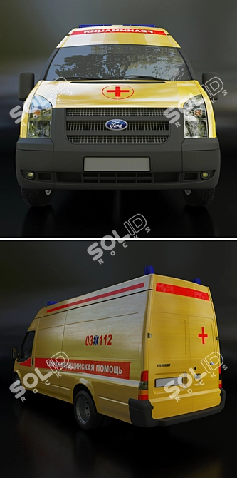 Ford Transit ICU: Revitalize Your Ride 3D model image 2