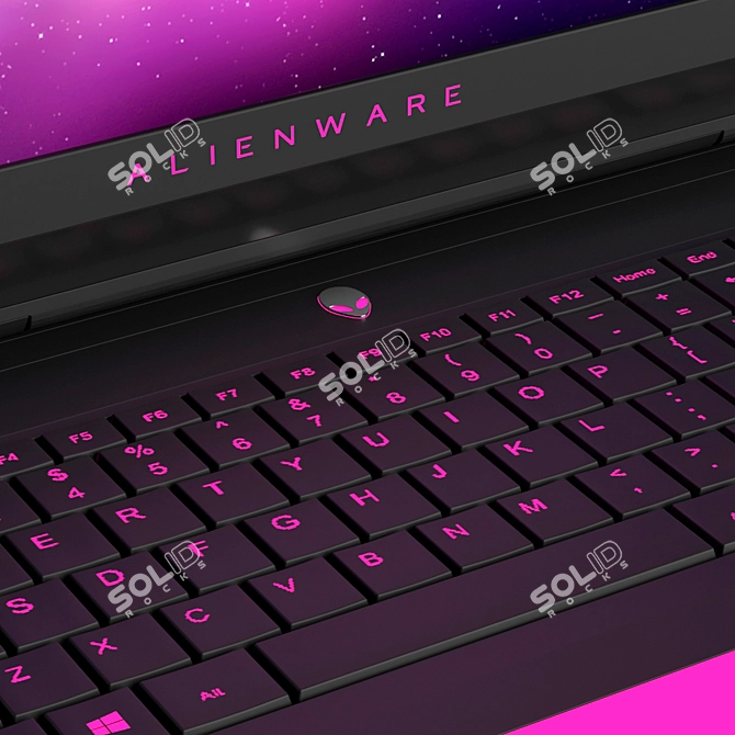 Ultimate Gaming Power: Dell Alienware 17 3D model image 3