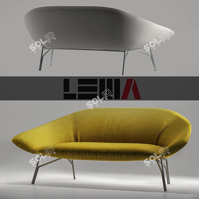 Elegant LENNOX Sofa | Luxurious Design 3D model image 1