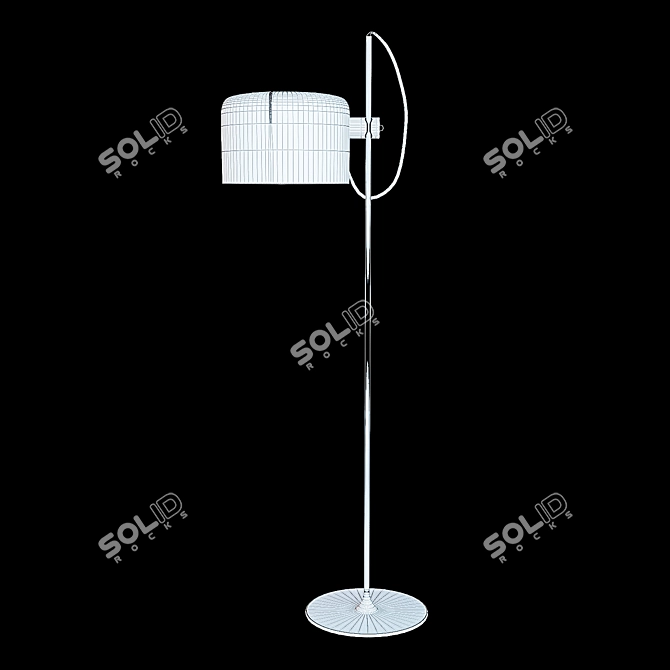 Modern Oluce Coupe Floor Lamp 3D model image 2